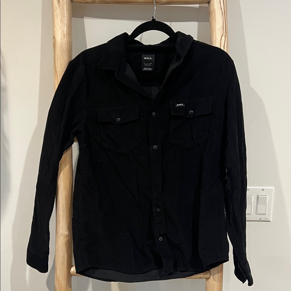 RVCA Men's Classic Black Shirt Jacket